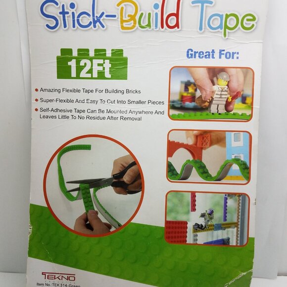Tekno Stick Build Tape Amazing Flexible 12 Ft Self Adhesive For Building Brick - Picture 2 of 7